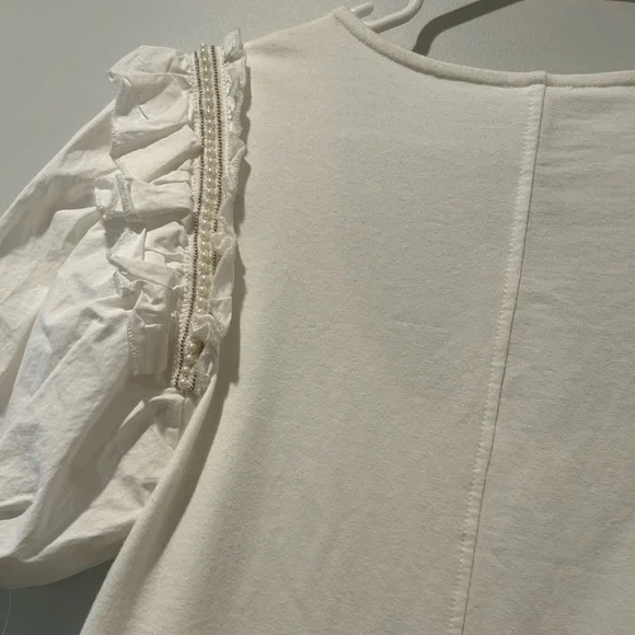 Sundays Coconut Milk Puff Sleeve Veda Mini Dress - Picture 6 of 8